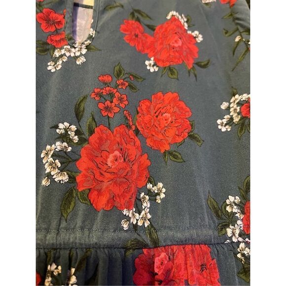 TORRID Sz 3 Mini Challis Floral Skater Dress - Picture 7 of 8